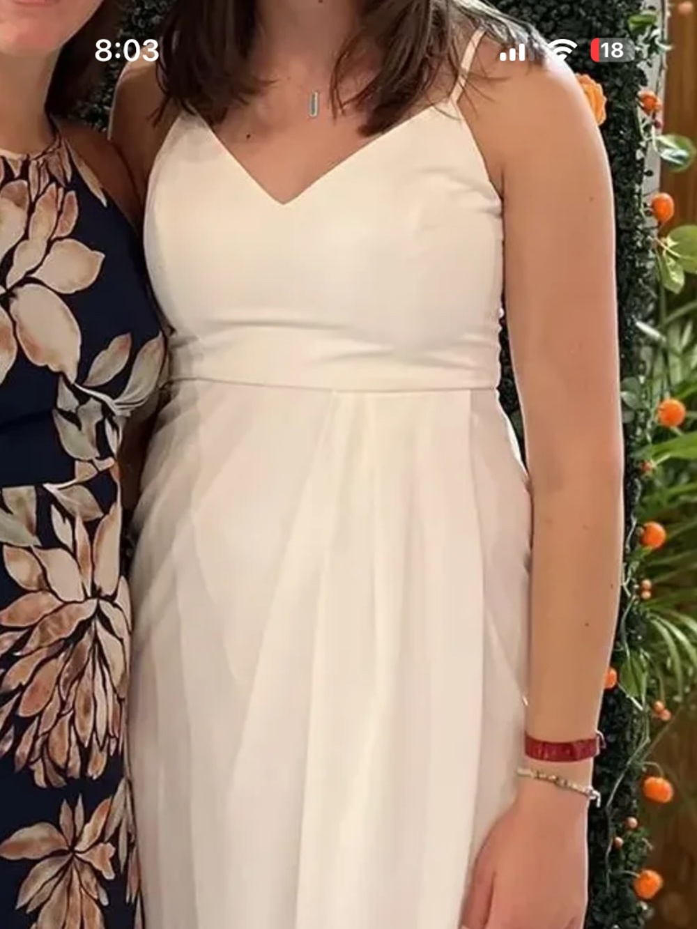 White Lulus Size Large Reinette Midi Dress